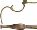 Triggerguard,
American flint pistol,
sand cast brass